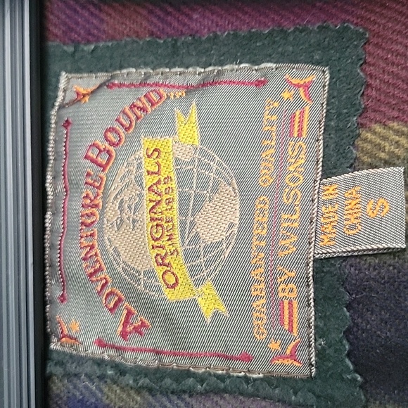 Green leather Adventure Bound grn lthr coat w/detachable hood, exclnt condition - Picture 4 of 16